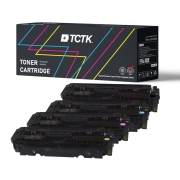 Compatibele vervanging voor Multipack (4) Toners CMYK (Cyaan/Magenta/Geel/Zwart) Compatibel met HP Color Laserjet Canon LBP - Vervangt 410A (CF411A) / CRG-046 (1249C002)